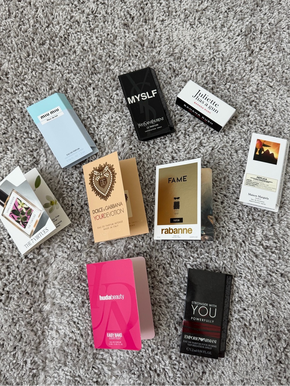 YSL, Dolce & Gabbana & MIU MIU Fragrance Samples